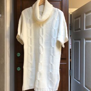 St John’s Bay ivory sweater dress/tunic large